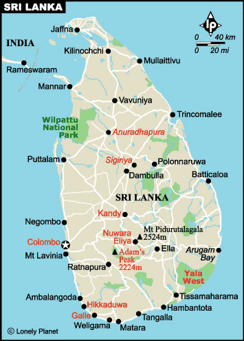 Kingdom Ayurveda Resort - cartina Sri Lanka